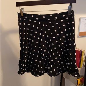 Polka Dot Suspender Skirt